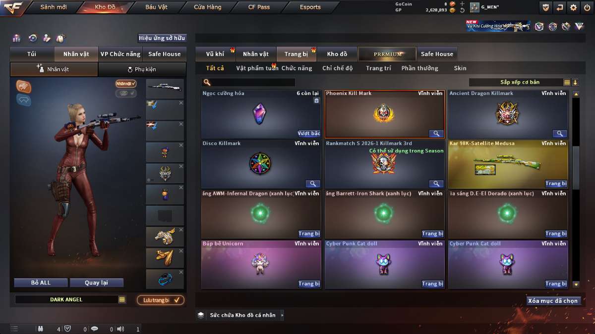 shop acc cf uy tin gia re